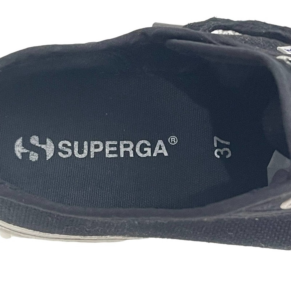 Superga 2630 COTU Classic Sneaker Black Size 6.5 - Picture 9 of 11